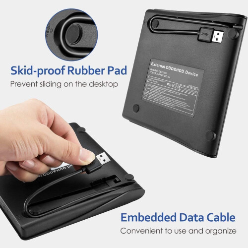 External DVD Drive, USB 3.0 Portable CD/DVD-RW Drive/DVD Player 2