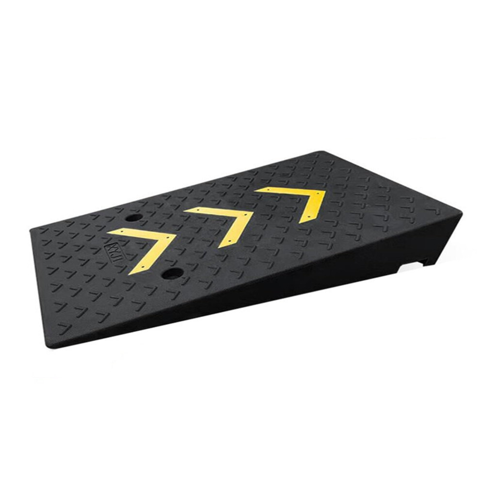 Rubber Curb Ramp 50x80x24cm NonSlip Heavy Duty Driveway Threshold Ramp for Cars and Wheelchairs