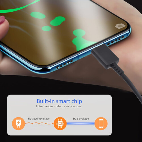 3pcs charging cable-25W dual Type-C black [2 meters] 2