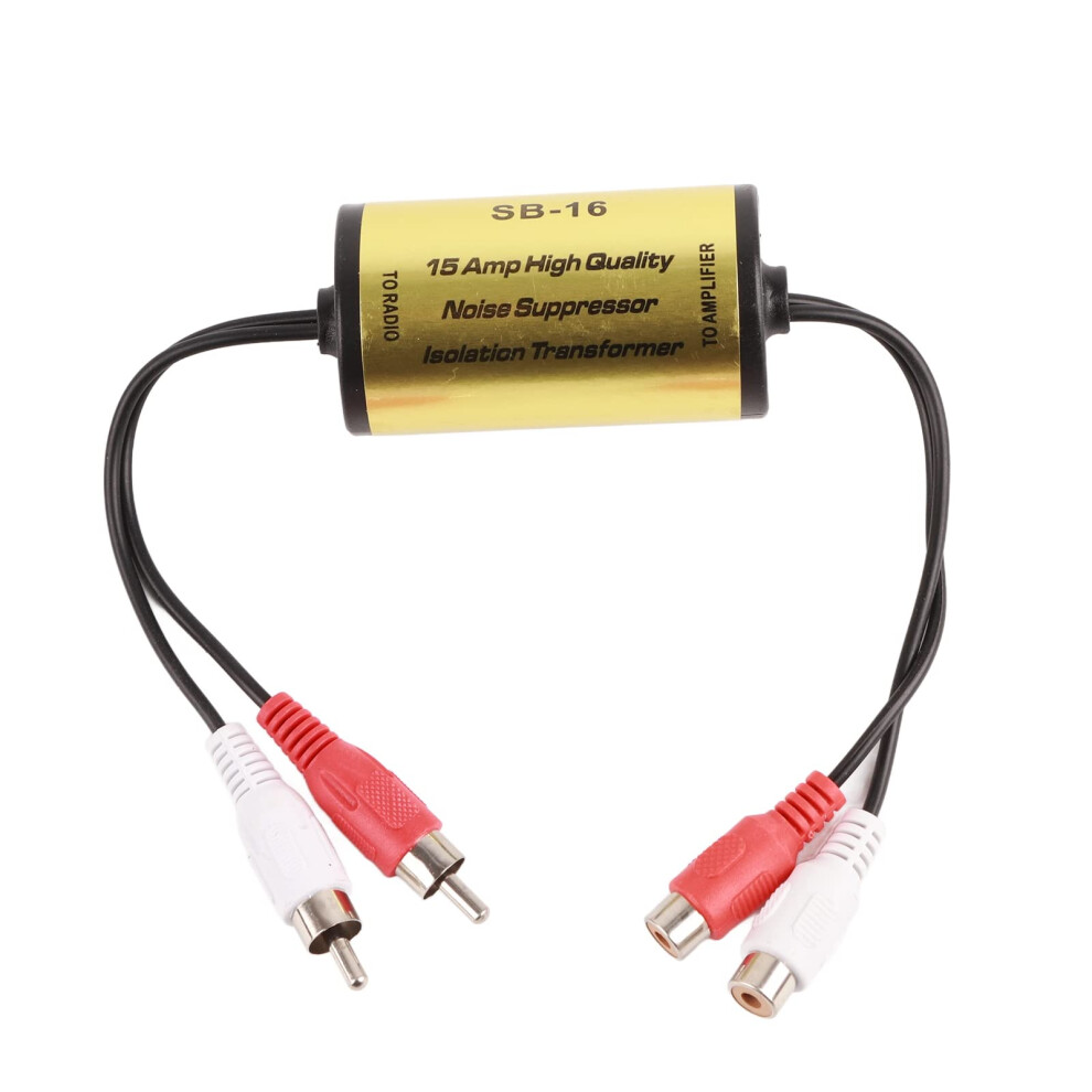 Car Audio Noise Filter 12V Ground Loop Isolator For Stereo Amplifier, Noise Reduction And Clear Sound 9330225488019