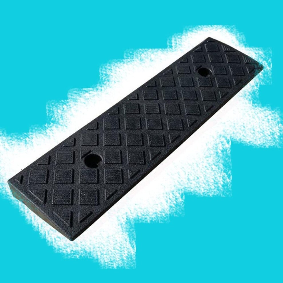 Heavy Duty PVC Curb Ramp NonSlip Driveway Threshold Ramp for Car Wheelchair Garage Entrance Black