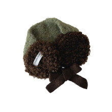 Soft Girls Earmuffs Fuzzy Warm for Ages 3 to 12-Green