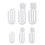 100 Pieces Creative Paper Clips Vibrant Color-small round 2