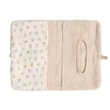 Storage Bag Soft Cotton Infant Bed Rail Storage Organizer-A05