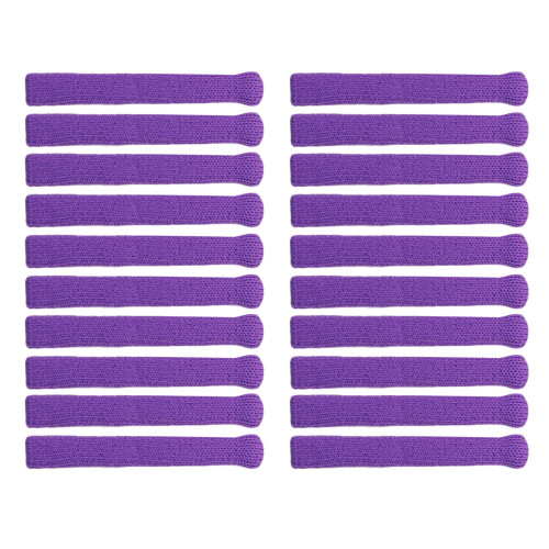 10 Paar Brillen-Bügelspitzen-Ärmelschutz, gestrickte-Lila