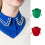 Detachable Pearls Beads Collar For Elegant Look Soft-Blue 2