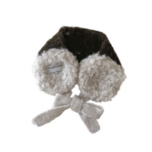 Kids Winter Ear Muffs Knit Construction Soft Interior-Coffee