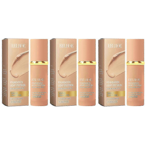 (3pcs) Makeup Liquid-Foundation Lightweight Flaw-less Coverage-Foundation Makeup Accessories