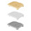 Base Plastic Litter Ensures Stability on Various-Creamy yellow 2