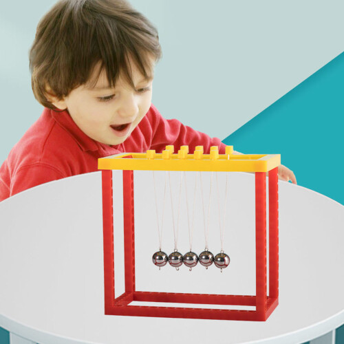 Friendly Plastic Newton's Cradle Educational Toy Safe for Kids 1