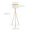 Three-legged floor lamp in white & gold 4