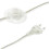Three-legged floor lamp in white & gold 9