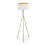 Three-legged floor lamp in white & gold 10
