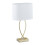 Table lamp with fabric shade gold 10