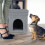 Stool for cat cave in grey 5