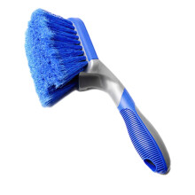 Wheel Cleaning Brush with Soft PaintSafe Bristles, Deep Rim Cleaning Tire Detailing Brush, Ergonomic Long Grip