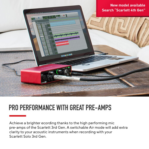 Focusrite Scarlett Solo 3rd Gen USB-C Audio Interface 1