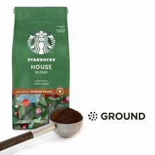 STARBUCKS House Blend Medium Roast Ground Coffee 200g Pack of 6