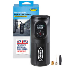 RING TYREINFLATE GO 2 Cordless Handheld Digital Tyre Inflator Air Compressor - Rechargeable With Internal Power Bank