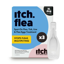 Itch Extra Large Flea & Tick Spot-On Treatment (40kg+) - Kills Fleas, Ticks, Lic