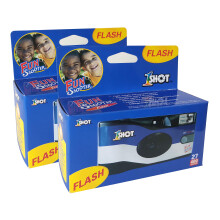 1 Shot Disposable Camera – 35mm One-Time-Use – Single Use with Flash (Compact Model 35mm Disposable Single Use Film Camera with Flash)