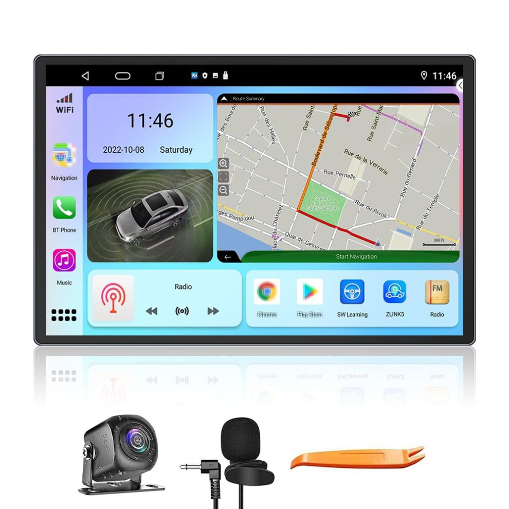 13.1 Inch Android Car Stereo With Carplay And Android Auto Qled Touchscreen Navigation Head Unit For Mercedes Benz Viano Vito Sprinter Vw Crafter 9330225489047