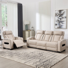 (1+3 Seater, Beige) Capri Electric Recliner 1+2+3 Seater Sofa Set