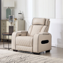 (1 Seater, Beige) Capri Electric Recliner Cinema Chair