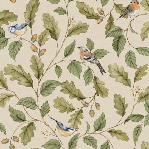 Crown (Natural) Oakleigh Trail Wallpaper Crown