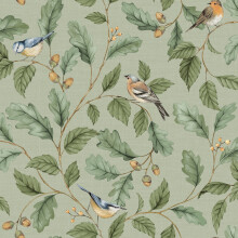 (Sage Green) Oakleigh Trail Wallpaper Crown
