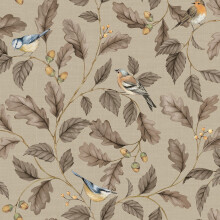 (Taupe) Oakleigh Trail Wallpaper Crown