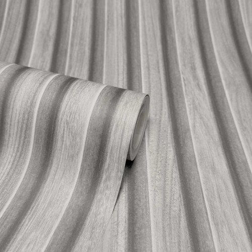 Fine Decor (Grey) Wooden Slats Wallpaper Fine Decor 1