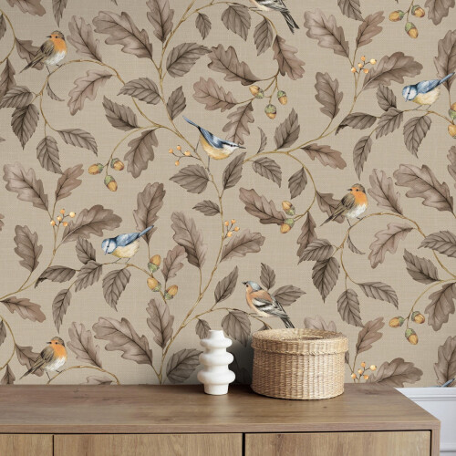 Crown (Taupe) Oakleigh Trail Wallpaper Crown 2