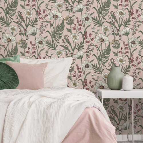 Fine Decor (Blush Pink) Wild Meadow Wallpaper Fine Decor 2