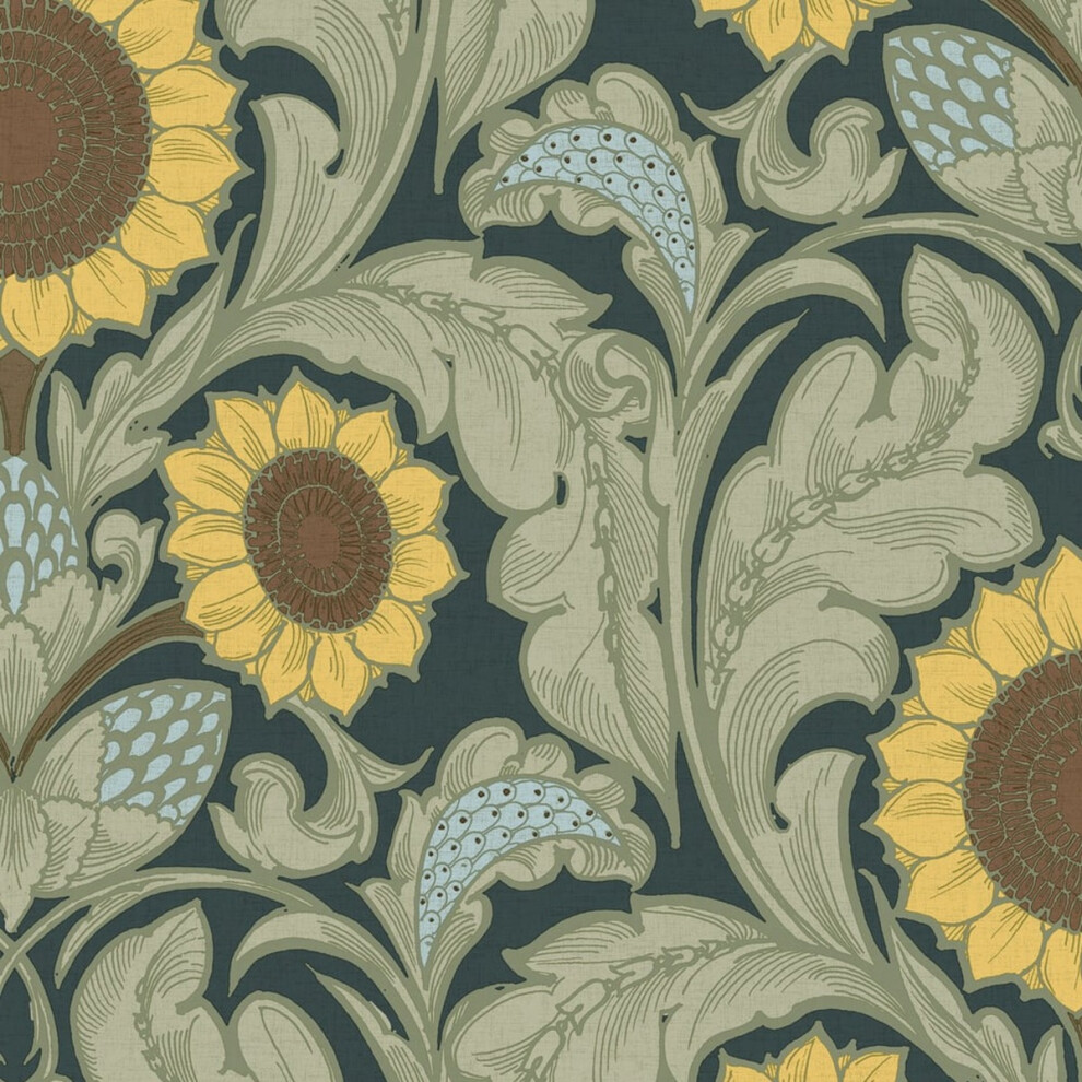 (Yellow/Green) Laurence Llewelyn-Bowen Sunnyside Up Floral Wallpaper 5024515251523
