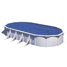 GRE CPROV510 Summer Cover for Oval Pools 500 x 350 cm, Thickness 180 ?, Colour: Blue