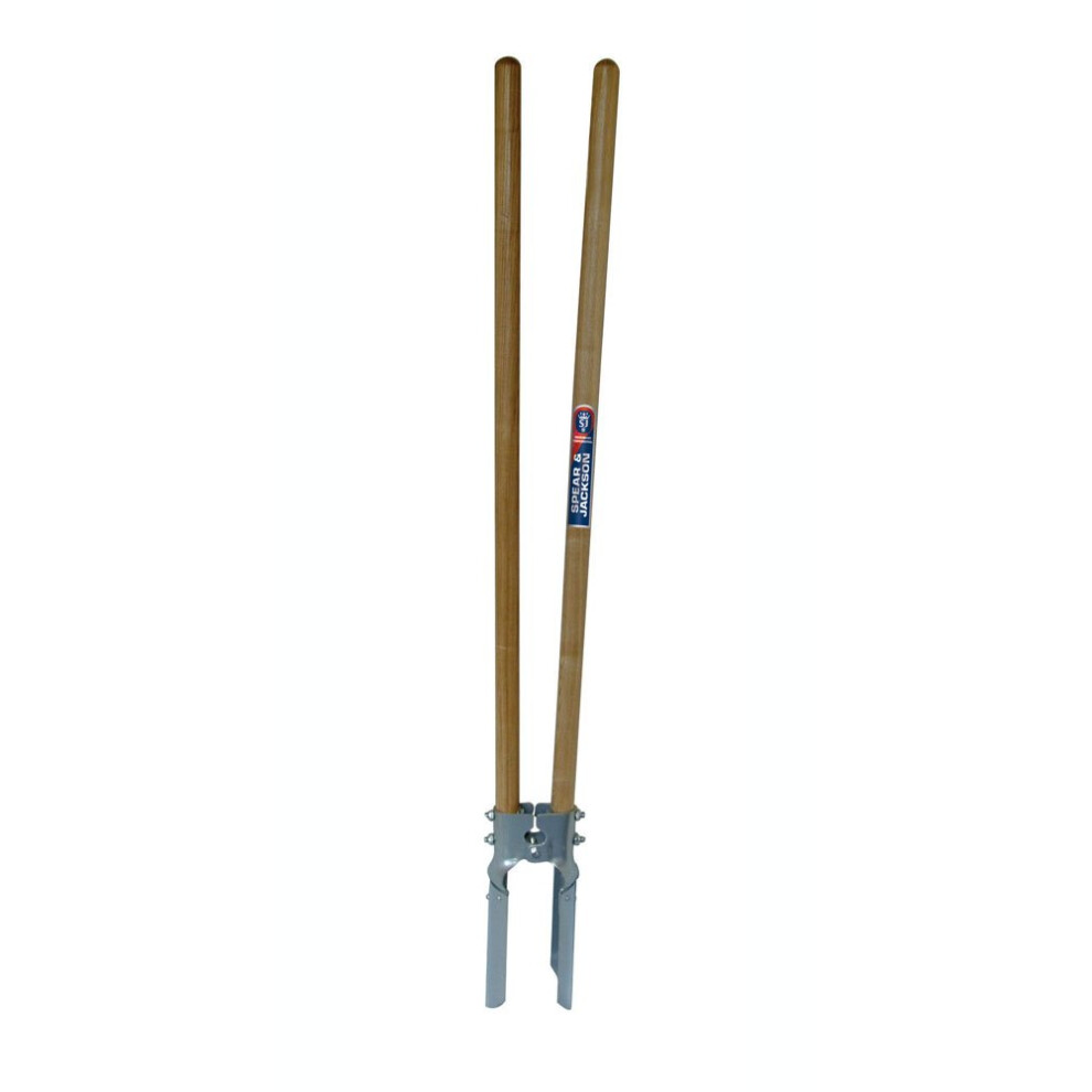Spear & Jackson Phd-Wh Landscaping & Fencing Post Hole Digger Wooden Handle, Blue
