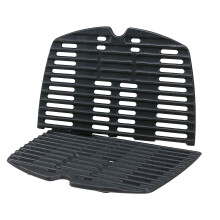 Denmay 7644 21.6 x 32 CM Cast Iron Cooking Grates for Weber Q100, Q1000, Q120, Q1200, Q140, Q1400 Grill Grid Replacement Compatible with Weber 7644, 2