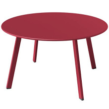 Grand patio Coffee Table Side Table Round End Table for Outdoor 70CM X 70 CM Lightweight Beside Table for Garden Terrace Living Room Office Outdoor