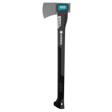 Gardena Universal Axe 1400 A, Versatile Axe for Various Wood Work, Non-stick Coating, Impact Protection, Hammer Function, 60 cm (8716-48), 08716-48