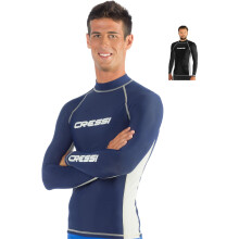 Cressi Men's Lycra Skin Long Sleeve Rash Guard UV Sun Protection (UPF) 50+, Blue, M/3 (38/40)