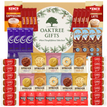 Coffee Hamper Gift Set with Tea, Choc & Biscuits