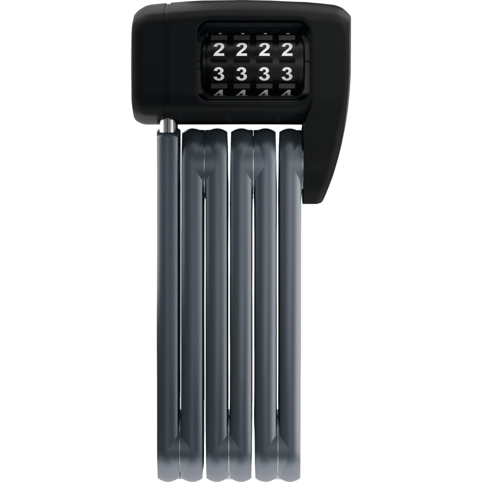 Abus Bordo Lite 6055C Sh Folding Lock - With Bracket And Combination Code - Extra-Light Combination Lock Made Of Special Steel - Security Level 7
