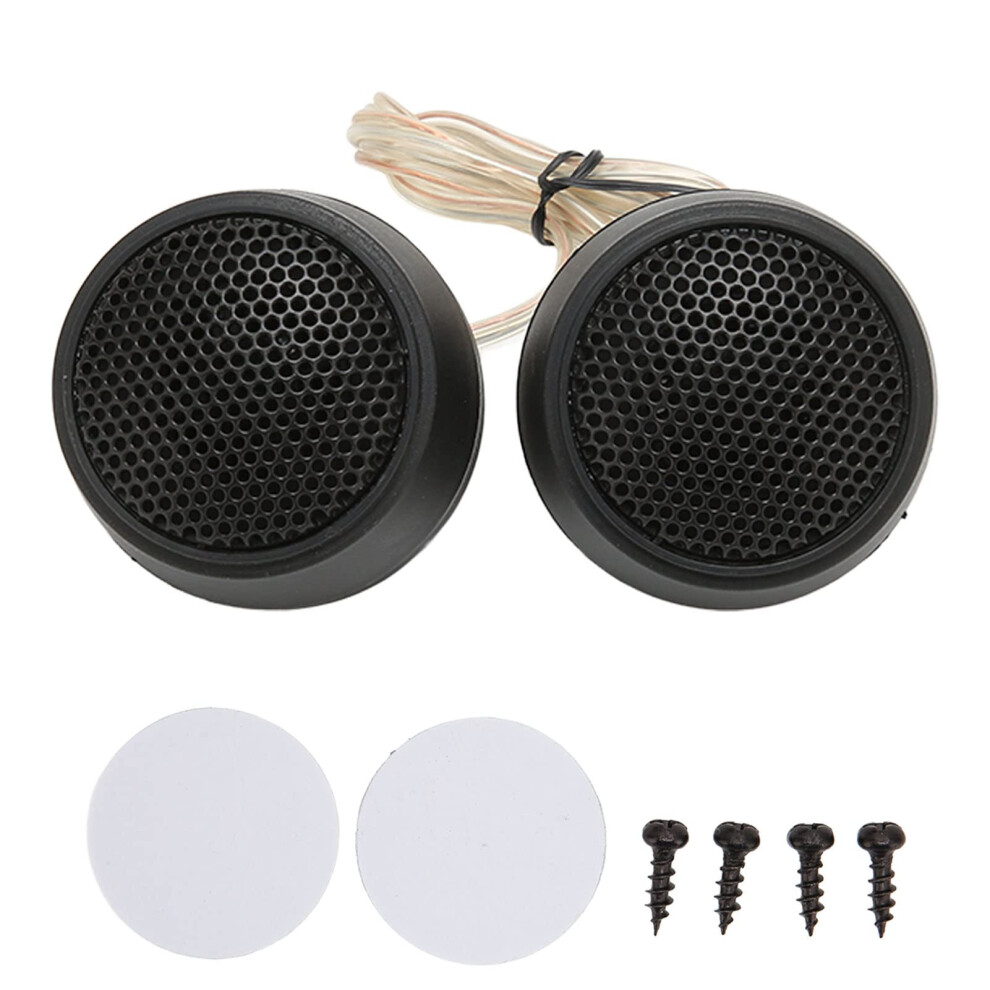 10W 4 Ohm Car Tweeters Pair, Sensitivity Dome Tweeter Speakers With Crisp Treble And Quick Adhesive Installation 9771547006800