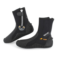 SEAC Basic HD, 5 mm neoprene diving boots with side zip and semi-rigid sole