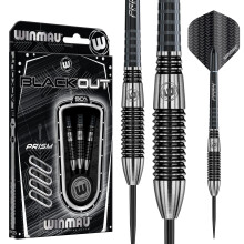 WINMAU Blackout 26 Gram Tungsten Darts Set with Flights and Shafts (Stems)