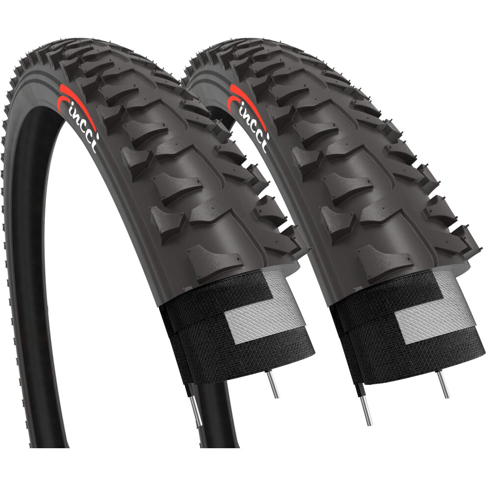 Fincci 20X1.75 Inch Bike Tyres, 47-406 ? Pack Of 2, Tires For Bmx, Mtb, Mountain, Offroad, And Kids' Bicycles 8000003902525