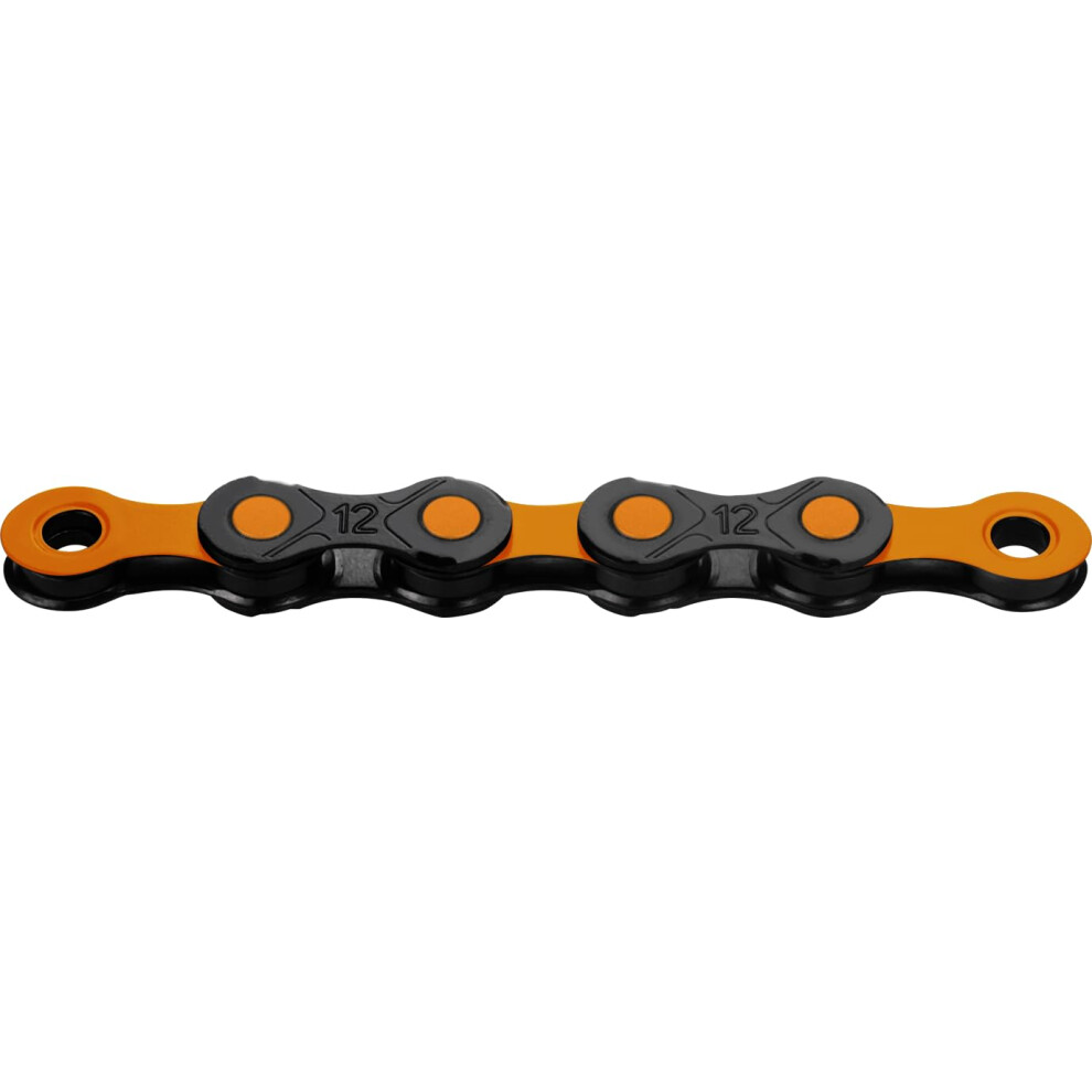 Kmc Dlc 12 Speed Chain, 126 Link Black/Orange 8000003911626