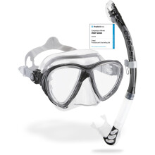 Cressi Big Eyes Evolution Plus Kappa Ultra Dry Combo Diving Set (Made in Italy), Clear/Black