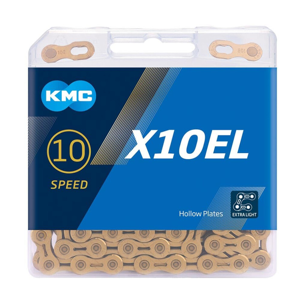 Kmc Unisex's X10el Chain, Ti-N 114 Link Gold 8000003927023